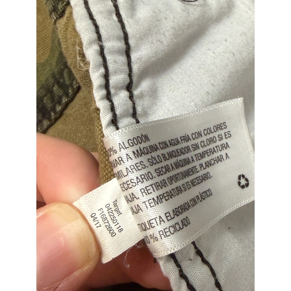 Goodfellow &‎ Co Men's Y2K Thick Camo Cargo Shorts Cotton Utility 44 - Picture 7 of 7
